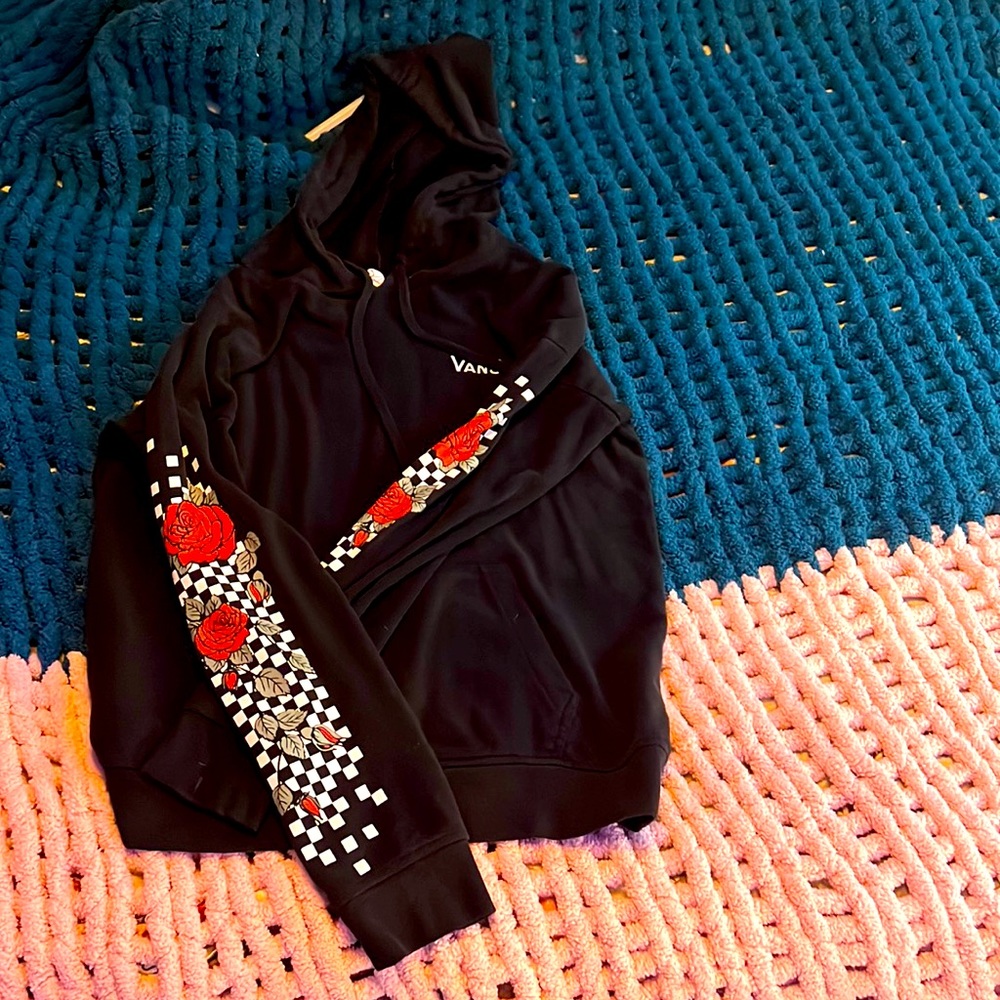 Vans rose hoodie size M